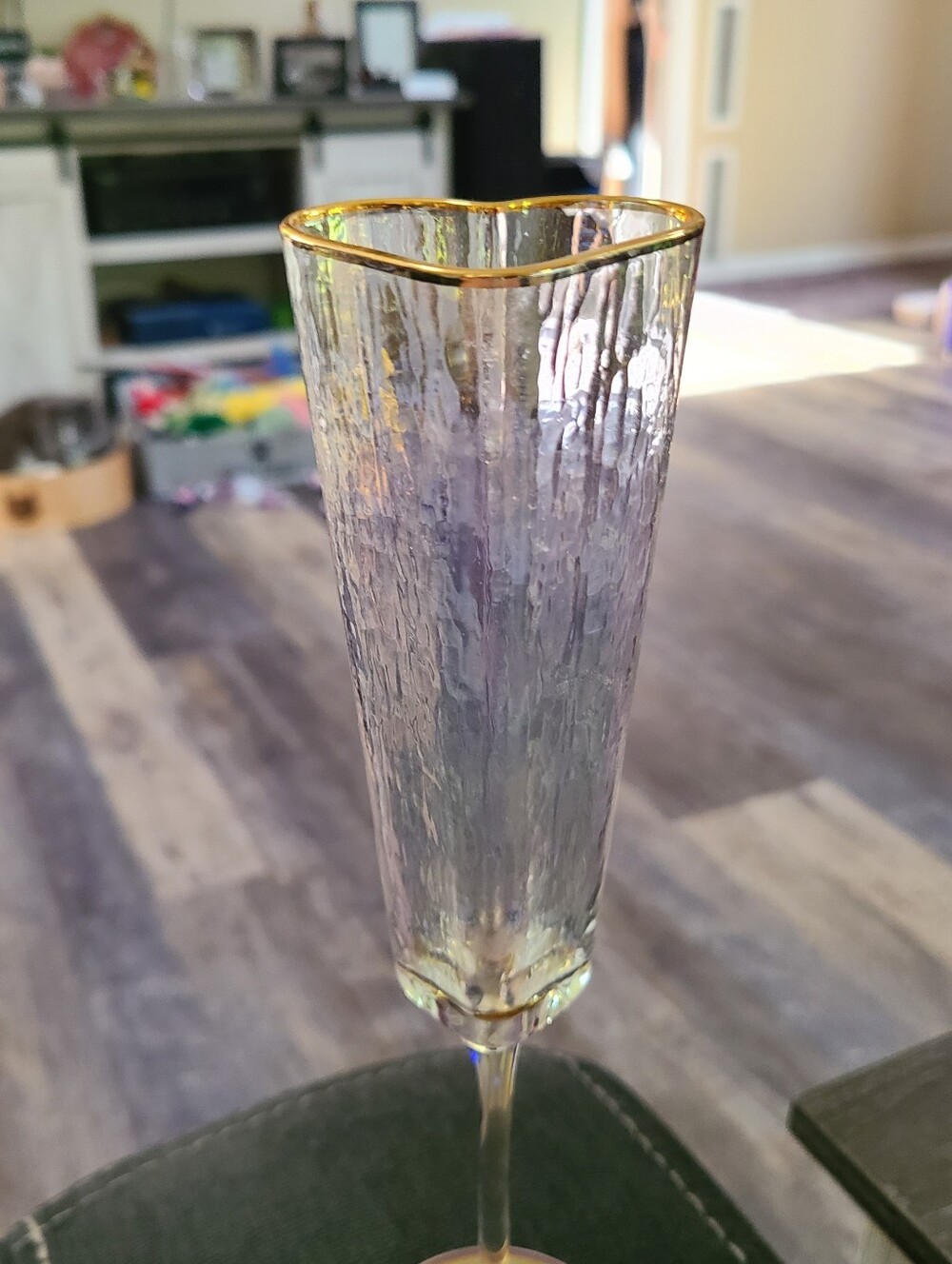 Heart Shaped Champagne Flute